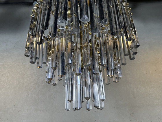 Image 1 of Vintage Hollywood Regency ‘triedri’ hanglamp