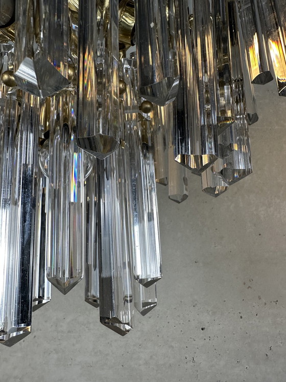 Image 1 of Vintage Hollywood Regency ‘triedri’ hanglamp