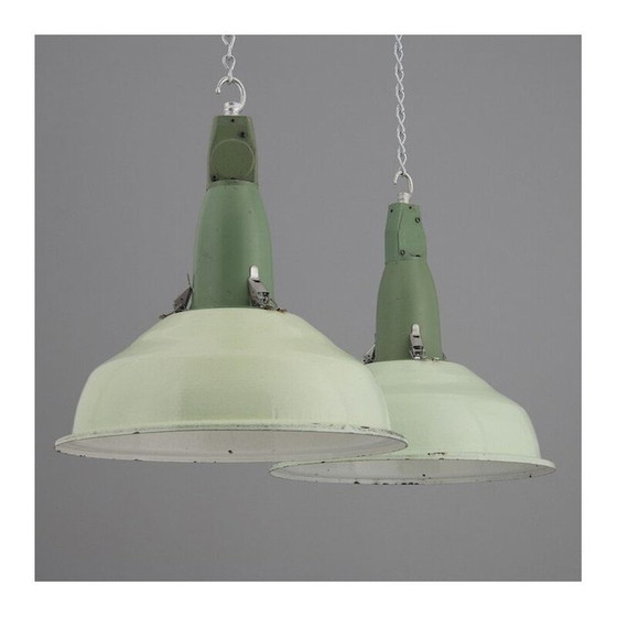 Image 1 of Vintage industriële hanglamp uit het Sovjettijdperk