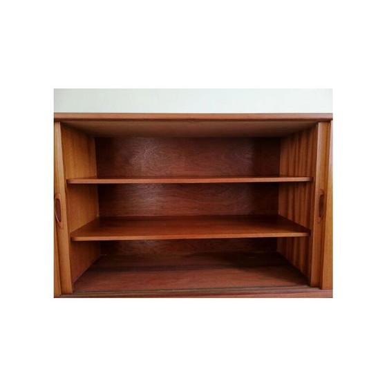 Image 1 of Vintage teakhouten dressoir met schuifdeuren