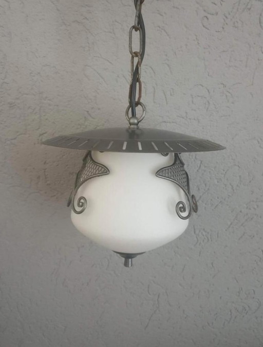 Art Deco, opaline lampje