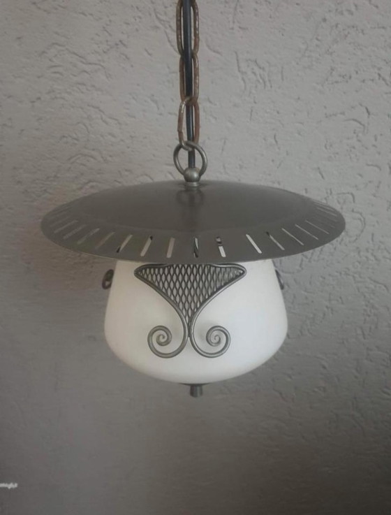 Image 1 of Art Deco, opaline lampje