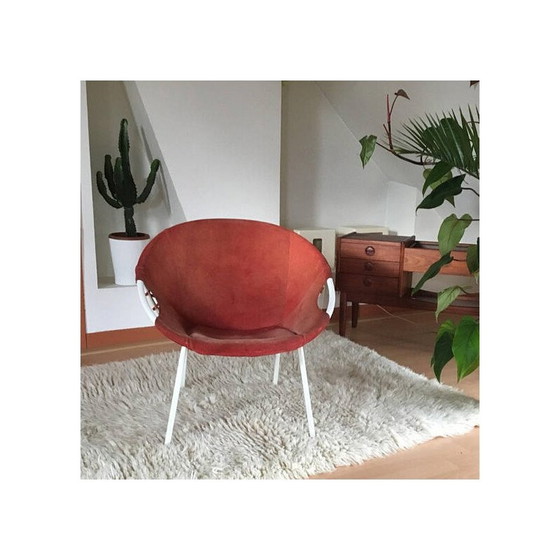 Image 1 of Vintage leren fauteuil voor Lusch - jaren 1970