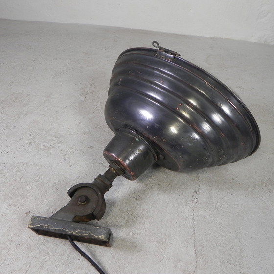 Image 1 of Franse Straatlamp, Wandlamp Koper - Gietijzer, Jaren 30