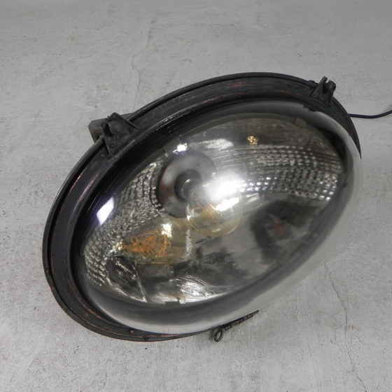 Image 1 of Franse Straatlamp, Wandlamp Koper - Gietijzer, Jaren 30