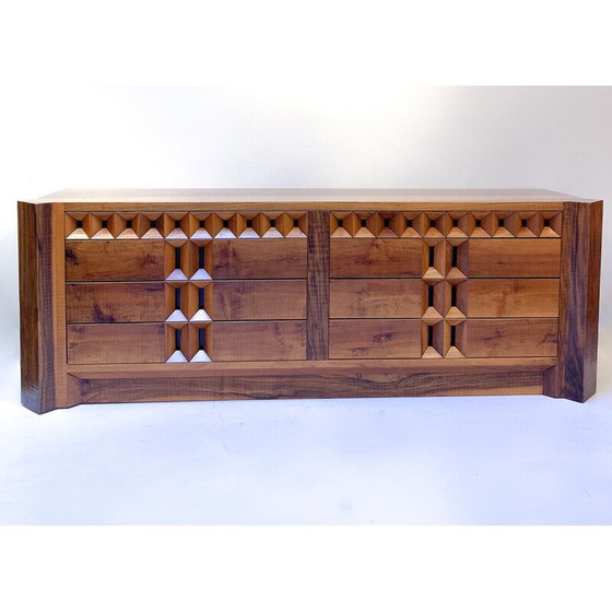 Image 1 of Mid-eeuws dressoir met laden van Guiseppe Rivadossi, 1970