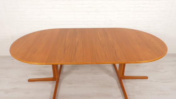 Image 1 of Vintage Ronde Eettafel | Teak | Uitschuifbaar | 120 Cm