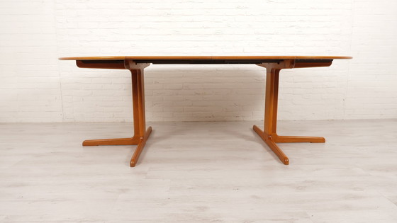 Image 1 of Vintage Ronde Eettafel | Teak | Uitschuifbaar | 120 Cm