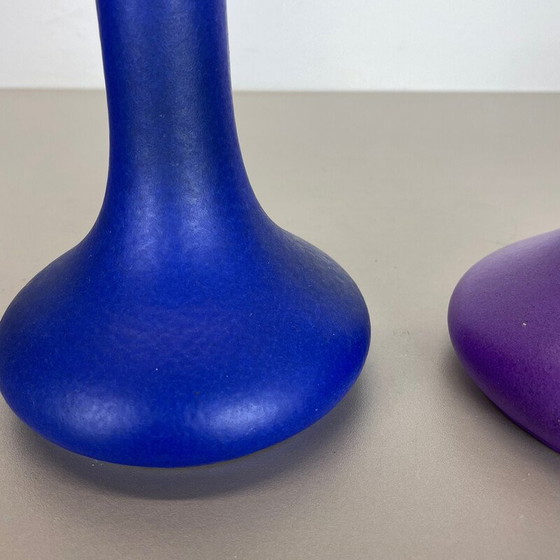 Image 1 of Paar vintage vette lava keramiek vazen voor Marei Ceramics, Duitsland 1970