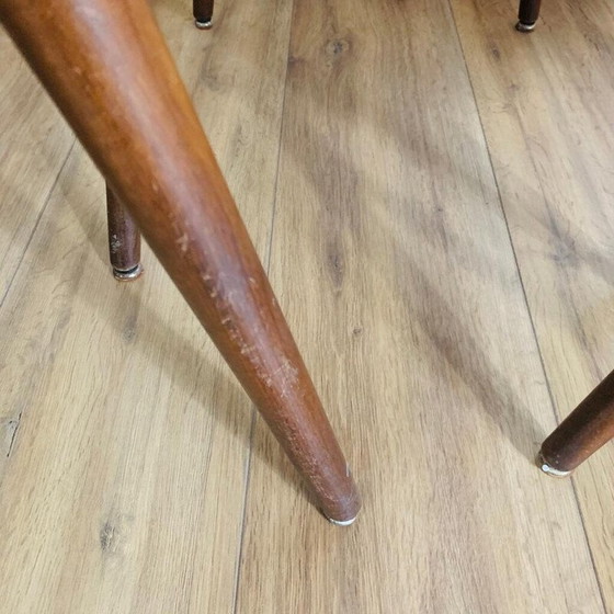 Image 1 of Set van 4 vintage Möbel stoelen, bruin