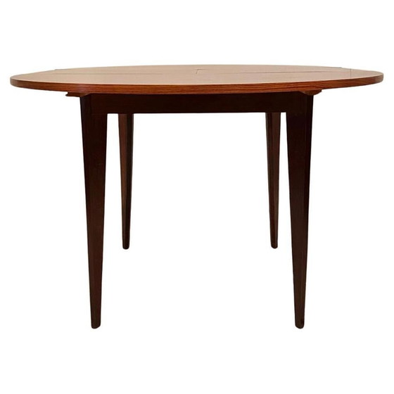 Image 1 of Italiaanse Midcentury Moderne Mahonie Eettafel