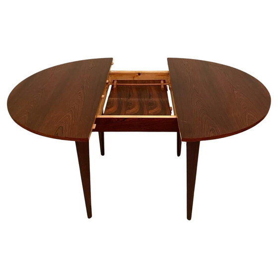 Image 1 of Italiaanse Midcentury Moderne Mahonie Eettafel