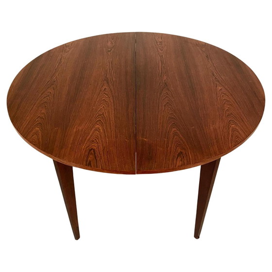 Image 1 of Italiaanse Midcentury Moderne Mahonie Eettafel