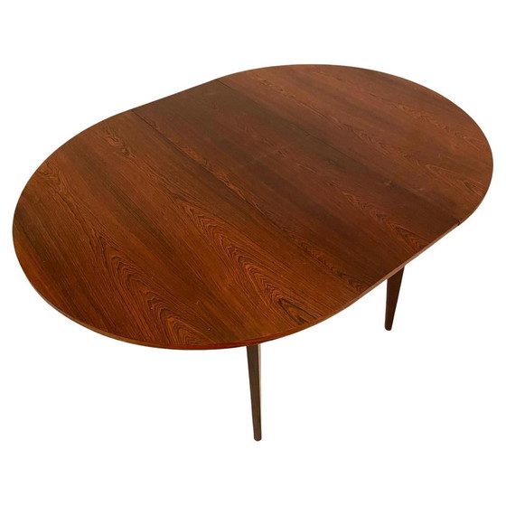 Image 1 of Italiaanse Midcentury Moderne Mahonie Eettafel