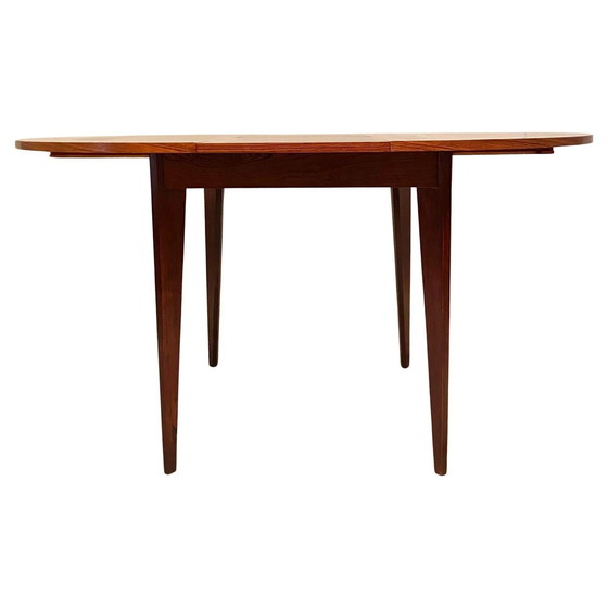 Image 1 of Italiaanse Midcentury Moderne Mahonie Eettafel