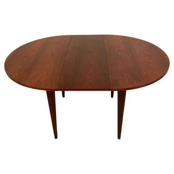 Image 1 of Italiaanse Midcentury Moderne Mahonie Eettafel