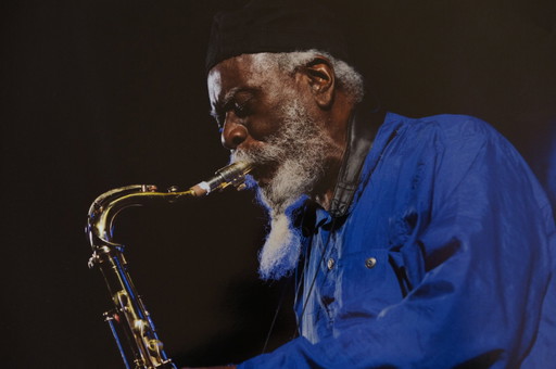 Pharoah Sanders op het Krakau Jazz Festival | Foto