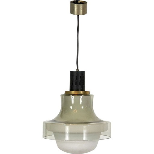 Vintage messing hanglamp van Stilnovo, 1950