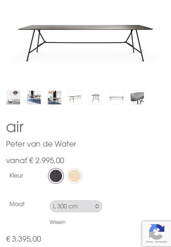 Image 1 of Peter van de Water Air design tafel