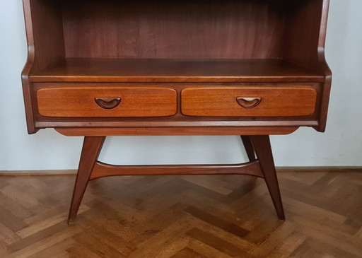 Vintage, Design Secretaire/Wandmeubel Louis Van Teeffelen, Wébé.