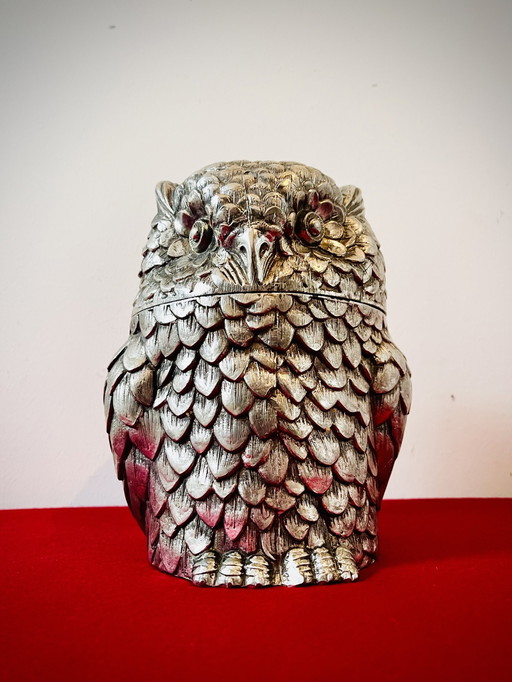 Vintage Italian Mauro Manetti Ice Bucket - Owl 