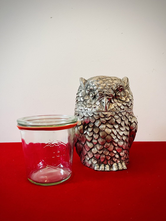 Image 1 of Vintage Italian Mauro Manetti Ice Bucket - Owl 