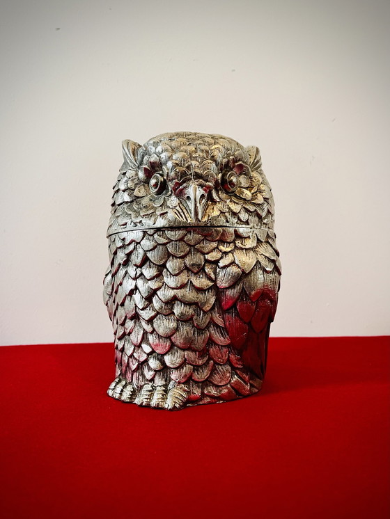 Image 1 of Vintage Italian Mauro Manetti Ice Bucket - Owl 