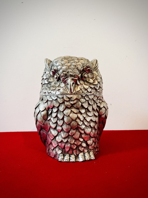 Vintage Italian Mauro Manetti Ice Bucket - Owl 