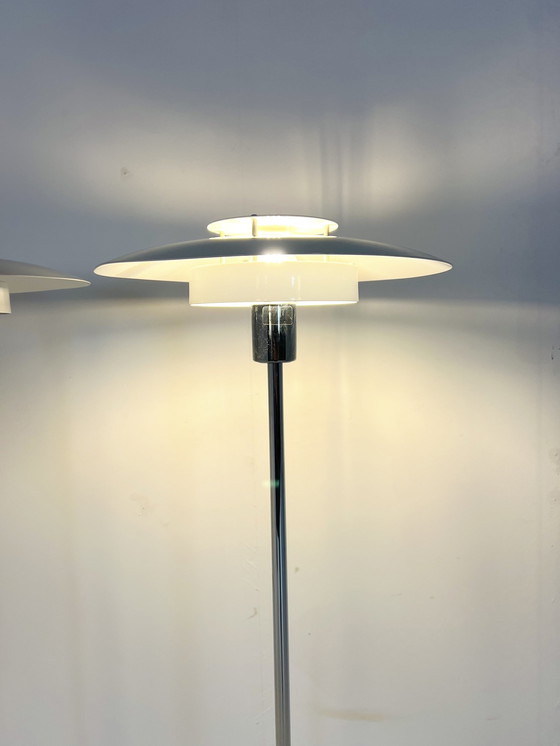 Image 1 of 2X Schalen Vloerlamp, Olle Andersson, Boréns ‘80