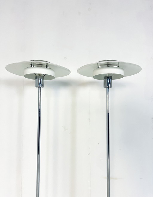 2X Schalen Vloerlamp, Olle Andersson, Boréns ‘80