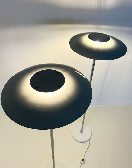 Image 1 of 2X Schalen Vloerlamp, Olle Andersson, Boréns ‘80