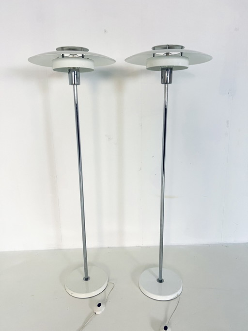 2X Schalen Vloerlamp, Olle Andersson, Boréns ‘80