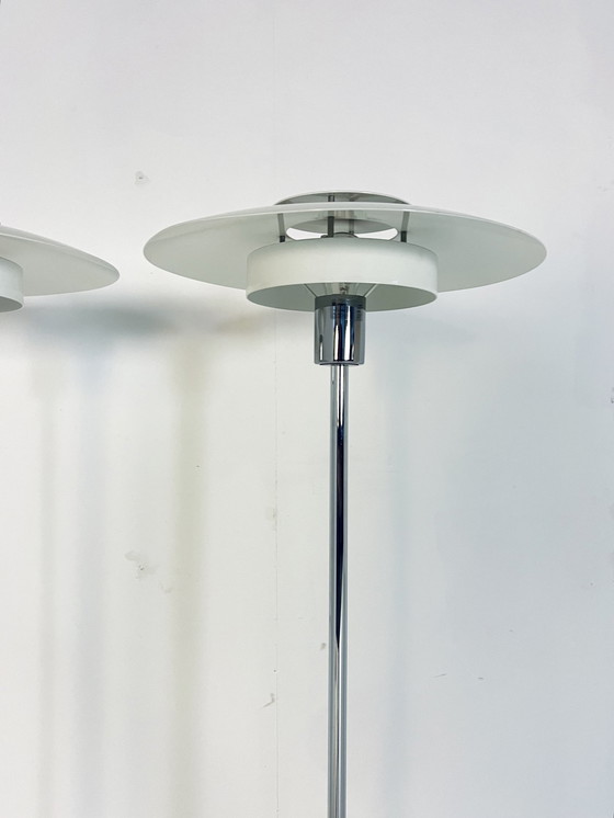 Image 1 of 2X Schalen Vloerlamp, Olle Andersson, Boréns ‘80