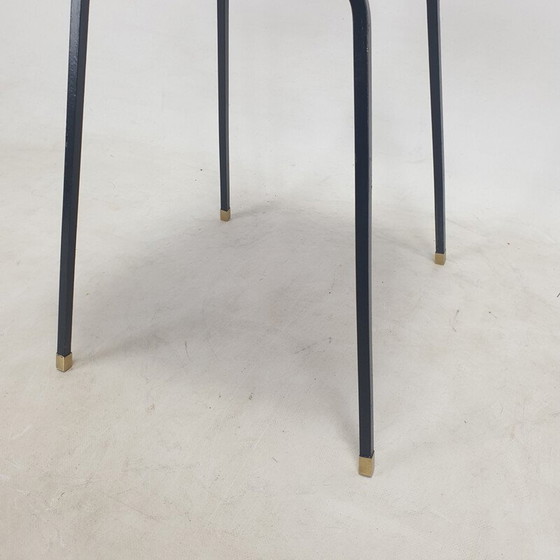 Image 1 of Paar vintage stoelen van metaal en messing, Italië 1960