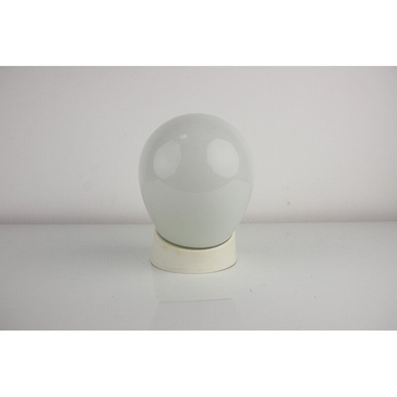 Image 1 of Vintage wandlamp van kunststof en glas, Tsjecho-Slowakije 1960