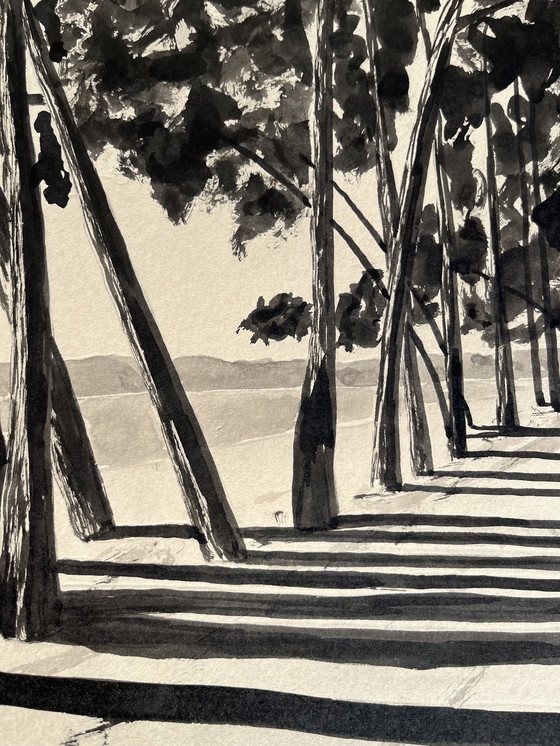 Image 1 of Avenue Du Cap Coz #3 - Oost-Indische inkt