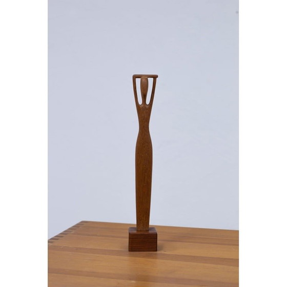 Image 1 of Vintage teakhouten sculptuur van Johnny Mattsson, Zweden