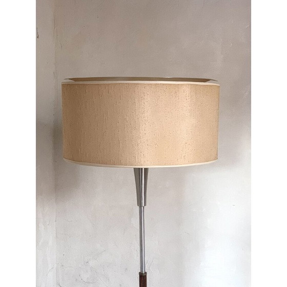 Image 1 of Vintage vloerlamp van rozenhout en aluminium, 1960