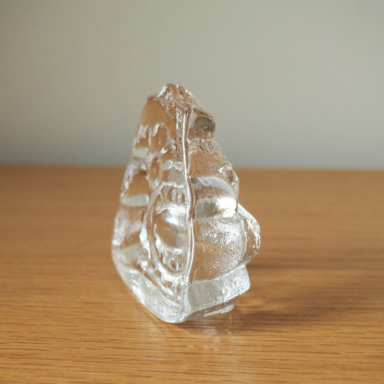 Image 1 of 1960S Glazen Viking van Lars Hellsten voor Skruf Zweden