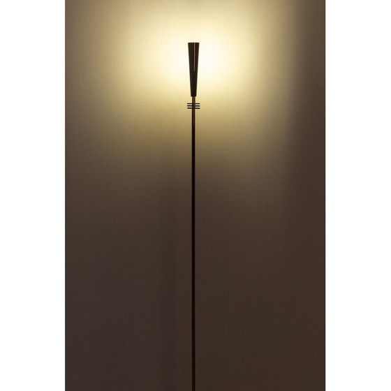 Image 1 of Quasar" vintage vloerlamp in goud en iriserend metaal van Maison Charles