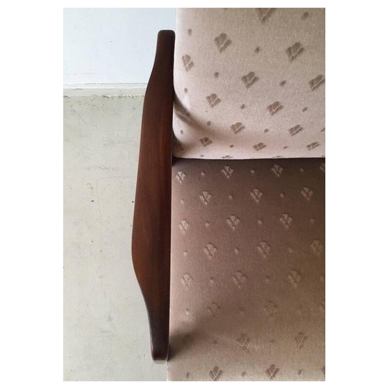 Image 1 of Paar vintage teakhouten fauteuils met organische vorm, Nederland 1950