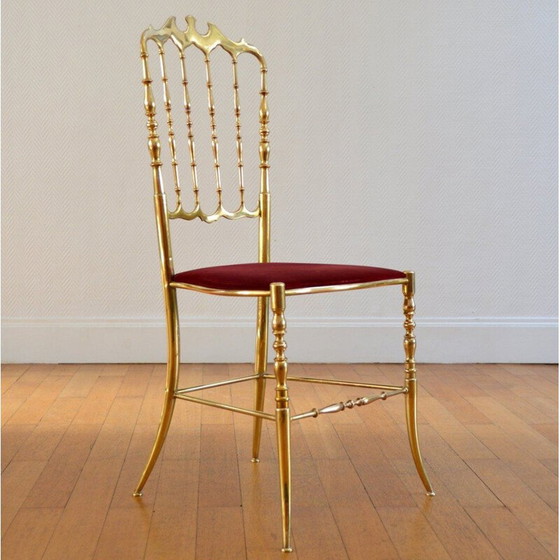 Image 1 of Vintage Chiavari Hollywood Regency stoel, Italië 1960