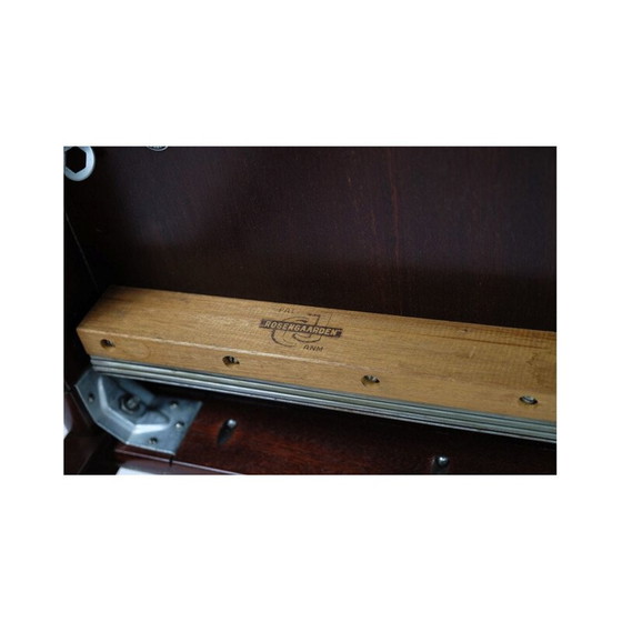 Image 1 of Vintage donker mahonie eettafel door Ole Wancher voor P. Jeppesen