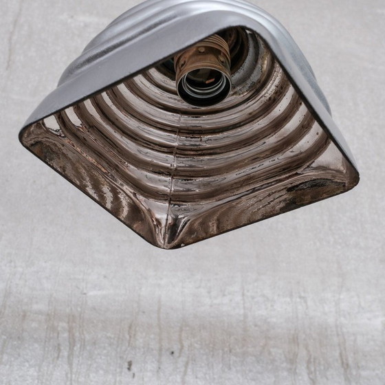 Image 1 of Vintage Mercurius glazen Franse hanglamp, Frankrijk 1930