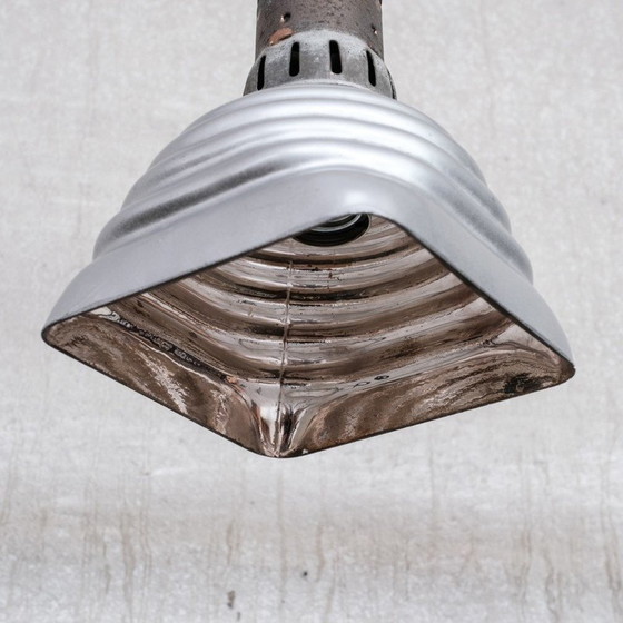 Image 1 of Vintage Mercurius glazen Franse hanglamp, Frankrijk 1930