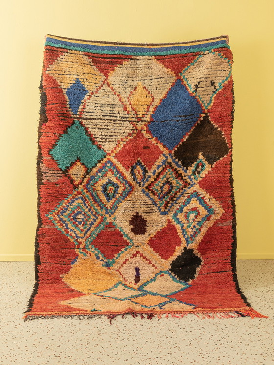 Image 1 of  Vintage Azilal, Berbers tapijt, 156 X 247 