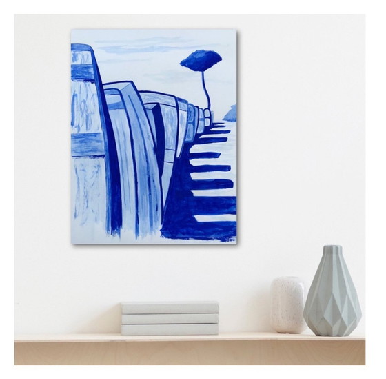 Image 1 of Au Bout Du Cap Coz. Acrylinkt van Frédéric Cadiou