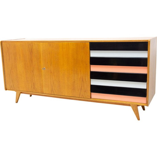 Mid century U-460 dressoir van Jiří Jiroutek voor Interiér Praha, jaren 1960