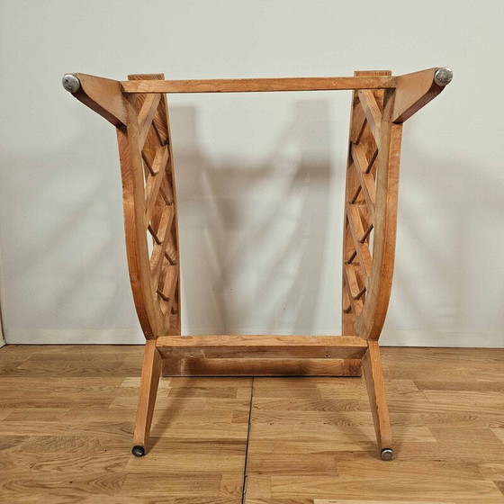 Image 1 of Paar vintage fauteuils met geborduurde Canovas stof van Lesage, 1950