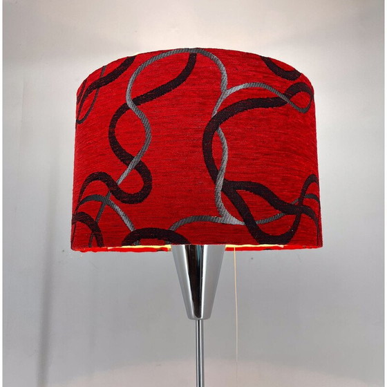 Image 1 of Vintage vloerlamp van metaal en chroom, Tsjecho-Slowakije